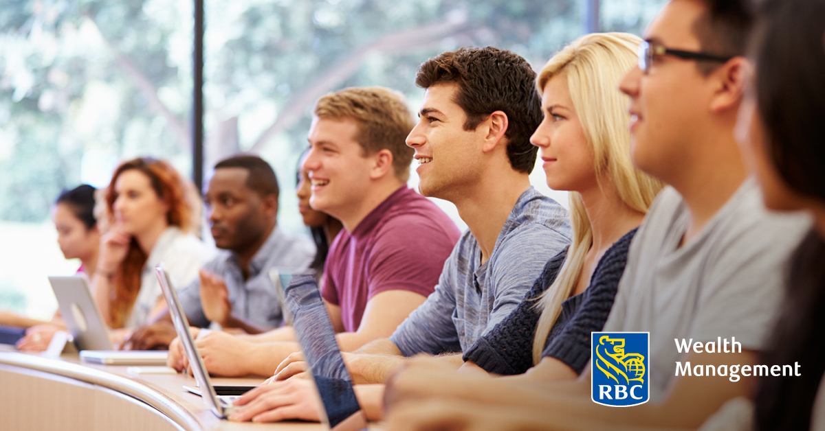 Students in college classroom