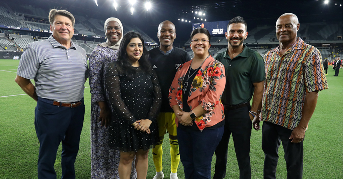 hometown heroes on soccer pitch