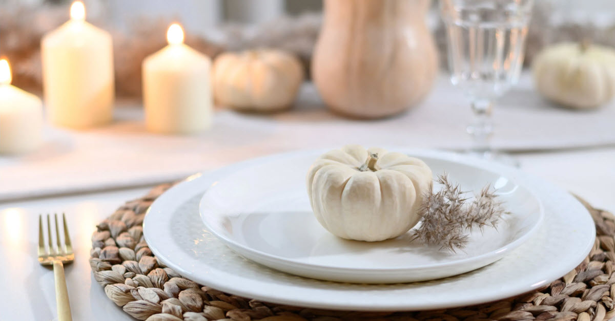 Thanksgiving table setting