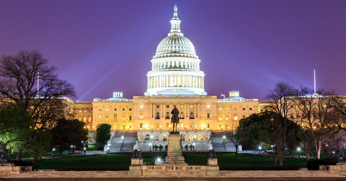 Night view washington