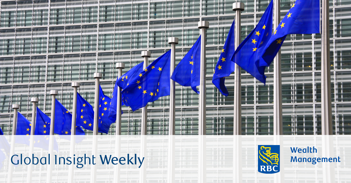 European Union flags