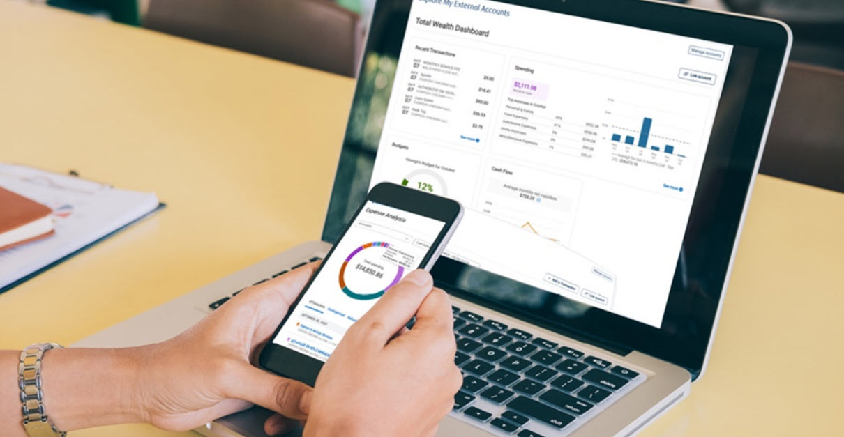 Checking balance on phone and computer