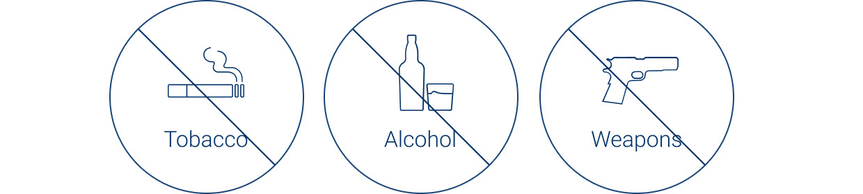 Negative screening: Tobacco, Alcohol and Weapons